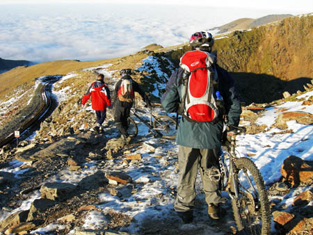Bikes Down Snowdon