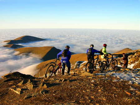 Descending Cyclists